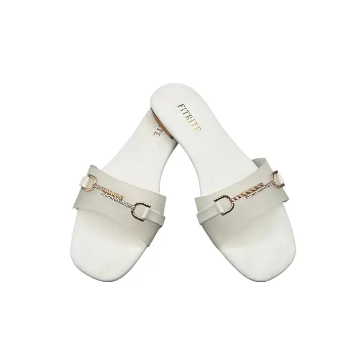 Buckle Flat Slippers FT-12 - Flat Chappal
