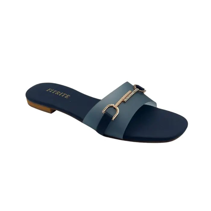 Buckle Flat Slippers FT-12 - Flat Chappal