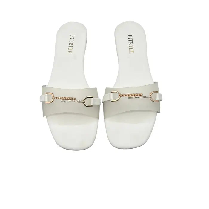 Buckle Flat Slippers FT-12 - Flat Chappal