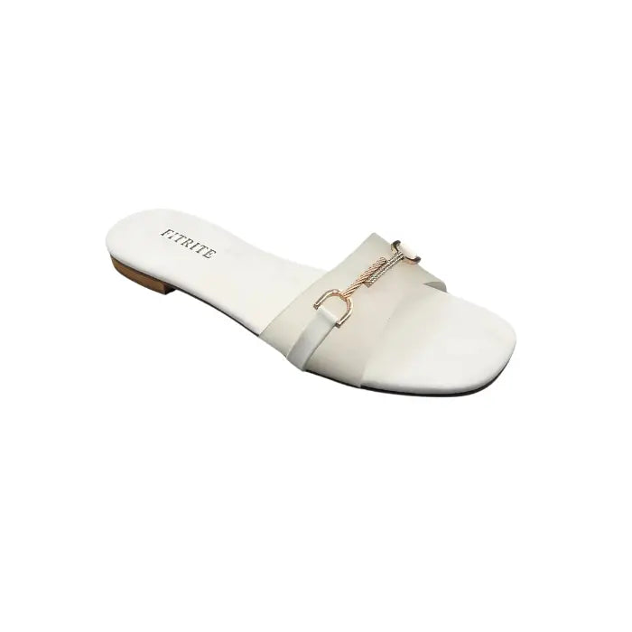 Buckle Flat Slippers FT-12 - Flat Chappal