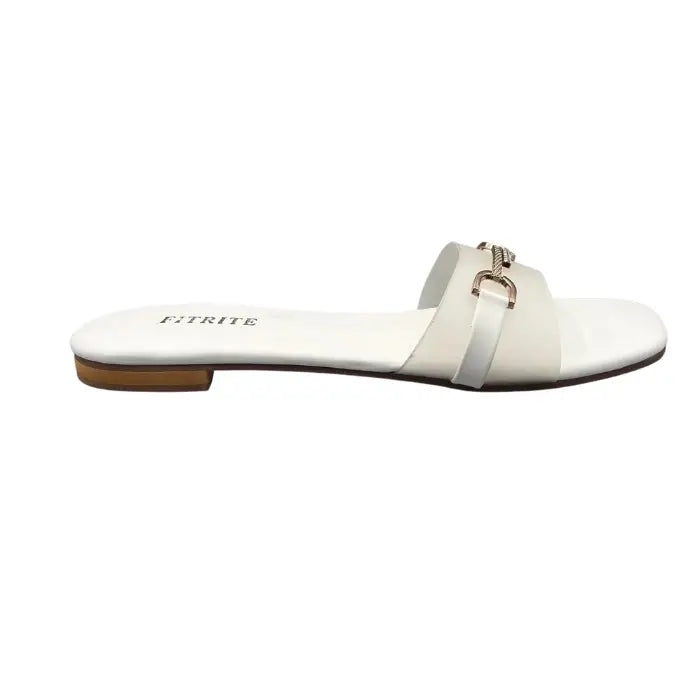Buckle Flat Slippers FT-12 - Flat Chappal