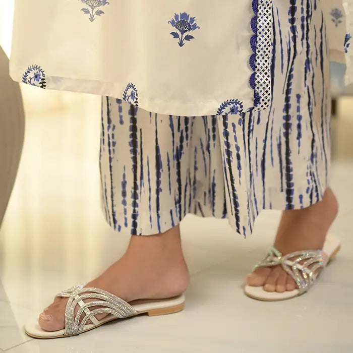 Flat Slipper FT-1116 - White / 36 - Slipper