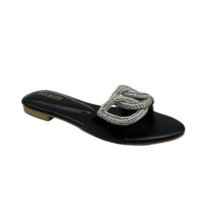 Flat Slipper FT-1149 - Black / 36 - flat