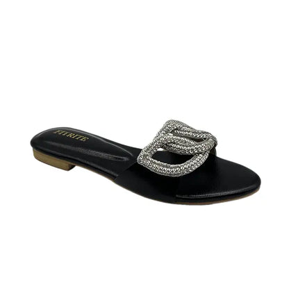 Flat Slipper FT-1149 - Black / 36 - flat