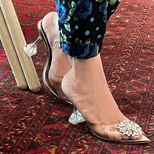 Transparent Heel 982 - Golden / 36 - Heel