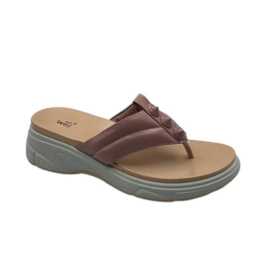 Wedge Chappal for Girls 0167 - Pink / 36 - Slipper