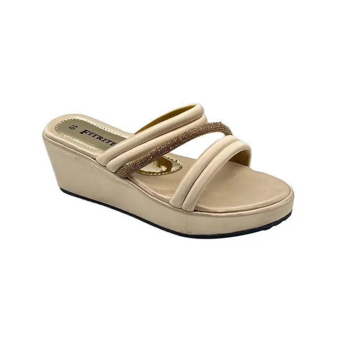 Wedge Slippers For Girls 327 - Beige / 36 - comforts