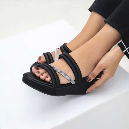 Wedge Slippers For Girls 327 - Black / 36 - comforts