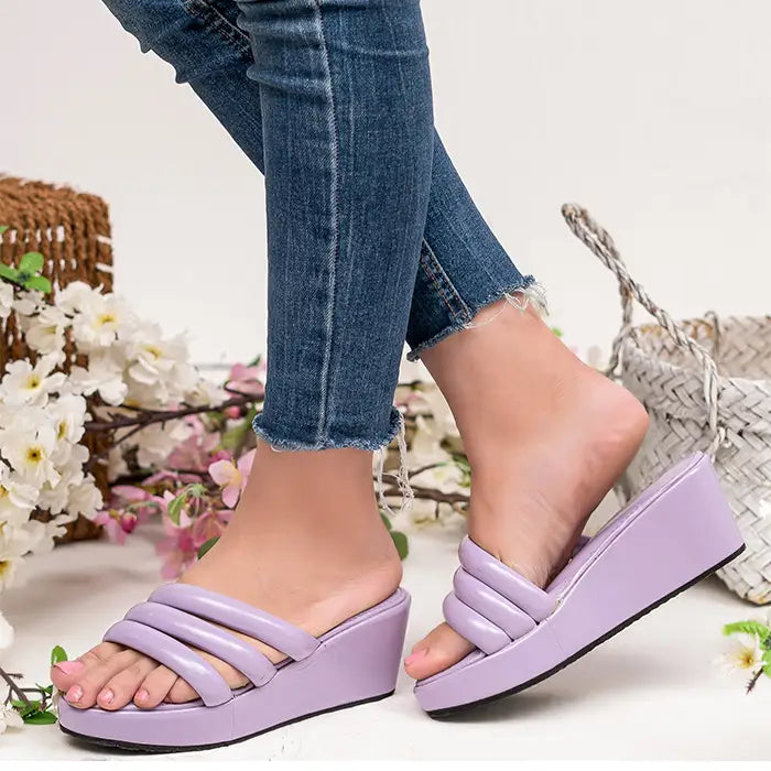 Wedges Slipper For Girls 324 - Purple / 36 - comforts